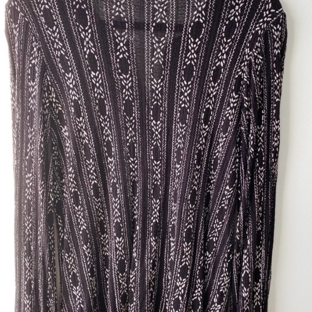 Lucky Brand Boho Knit Tunic Top | Size L - Picture 2 of 5